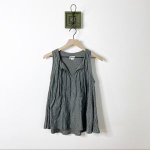 Meadow rue Anthropologie pleated tank top